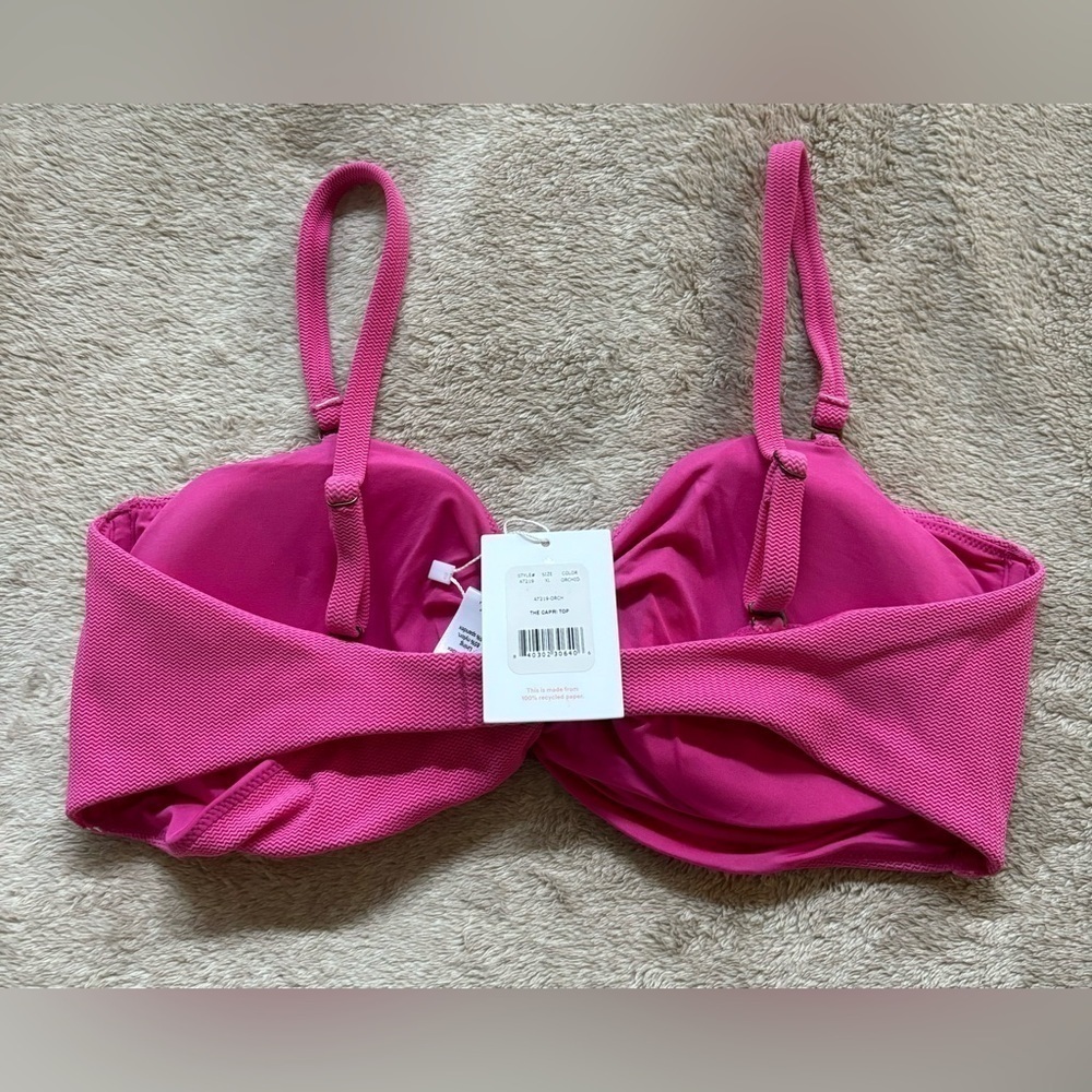 NWT Andie Swim Capri Bikini Top in Wave Orchid, Size XL - Picture 8 of 8